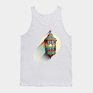 Arabic Elegance: A Kaleidoscopic Lantern Tank Top